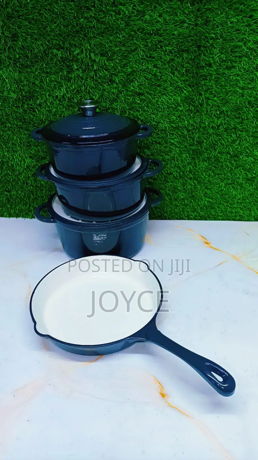 7 PCS Enameled Cast Iron Cookware Set