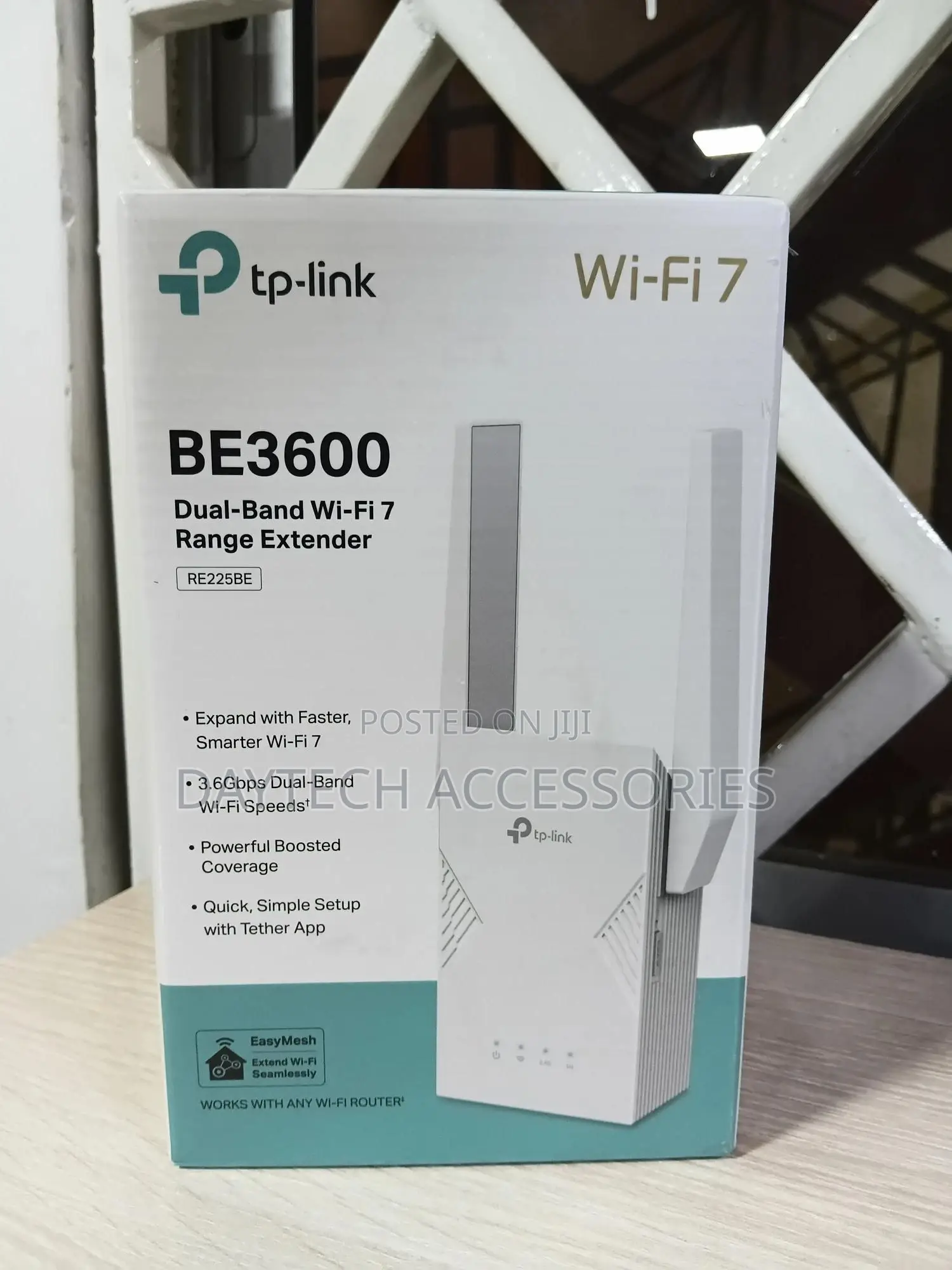 Tp-Link Re225be Be3600 Dual-Band Wi-Fi 7 Range Extender.