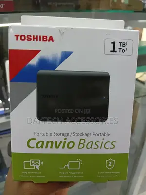 Toshiba Canvio Basics 1tb (1000gb) Usb 3.0 External Hard Drive - Black