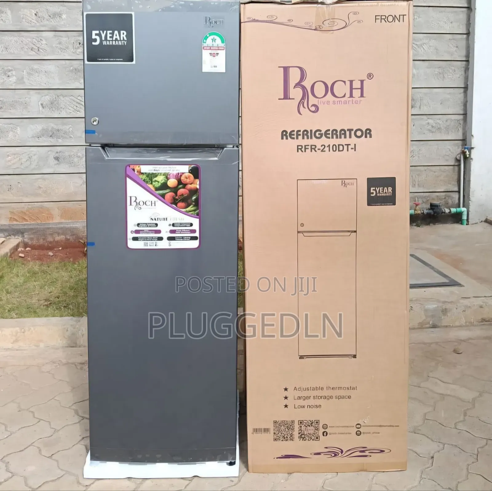 Roch Double Door Refrigerator .(168 Litres )