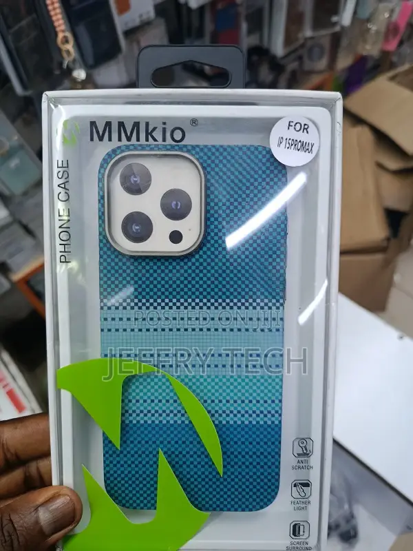 iPhone 15 Pro Max Phone Case, Likely the Aramid Carbon Fiber Slim Thi