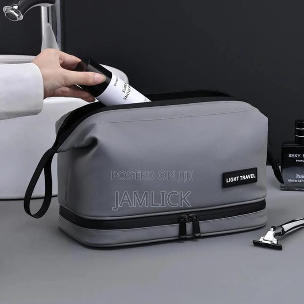 Double Layer Portable Travel Cosmetic Bag - Av - thumbnail 2