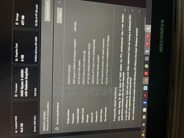Laptop 16GB AMD Ryzen 5 SSD 512GB - thumbnail 5