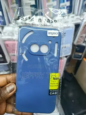 Blue Silicone Case Is Designed Specifica for the Nothing Phone (2a).