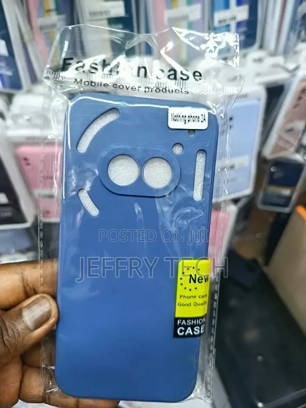 Blue Silicone Case Is Designed Specifica for the Nothing Phone (2a).