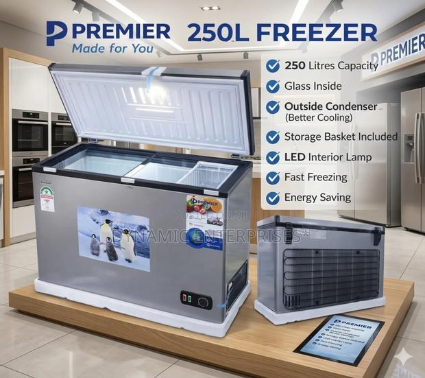 Premier 250l Chest Freezer - main view