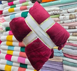 Ribboned Plain Fleece Blanket - 6*6