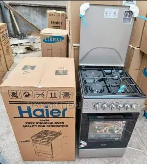 Haier 50×60cm 3 Gas + 1 Electric Cooker With Electric Oven 3