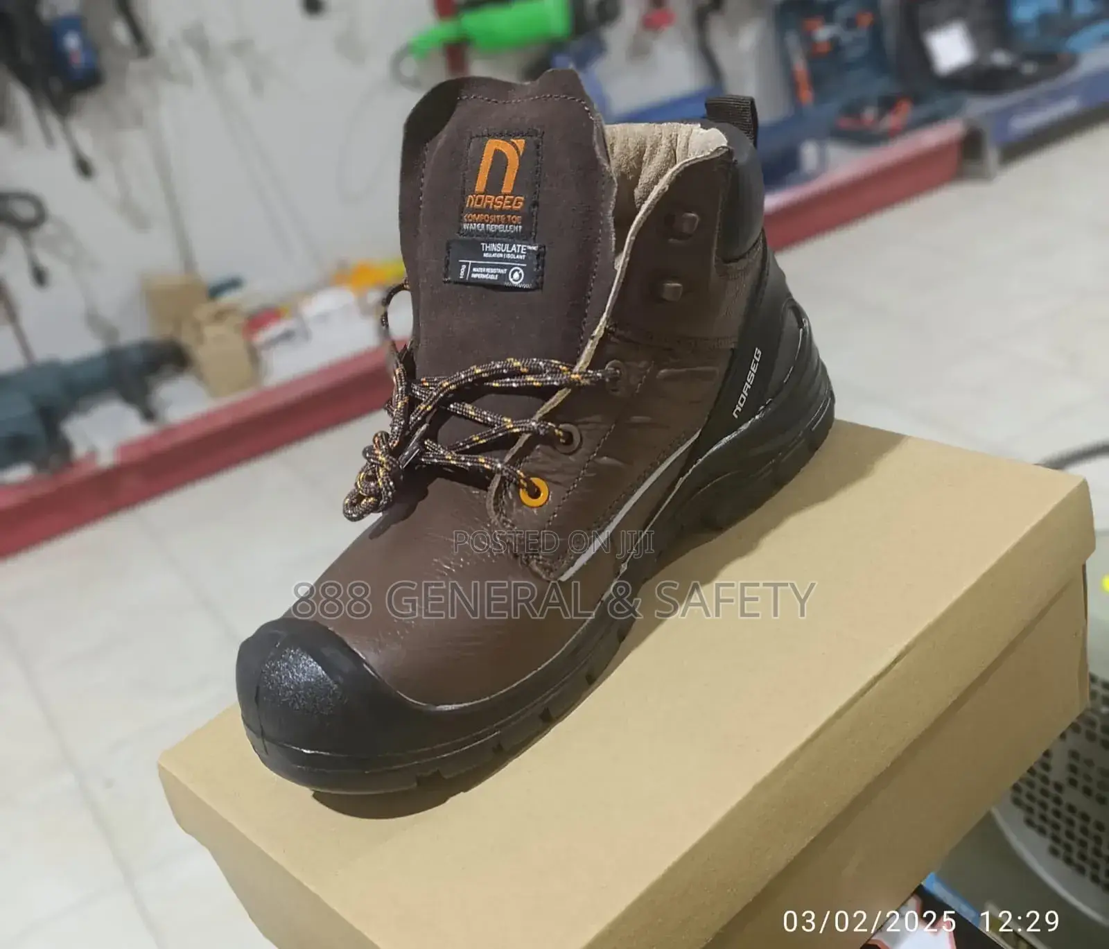 High Standard Safety Shoes -Brown Colour