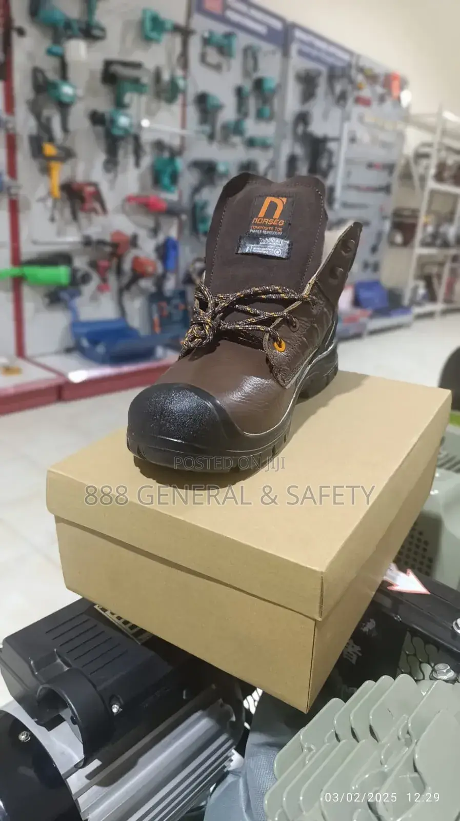 High Standard Safety Shoes -Brown Colour