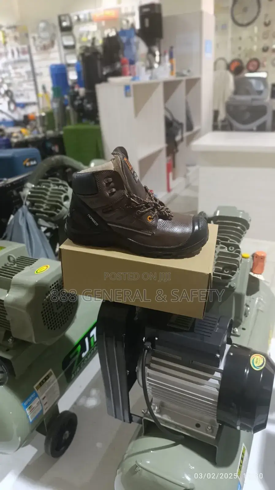 High Standard Safety Shoes -Brown Colour