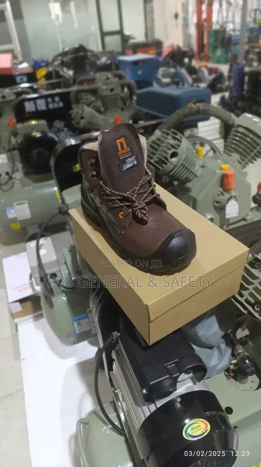 High Standard Safety Shoes -Brown Colour