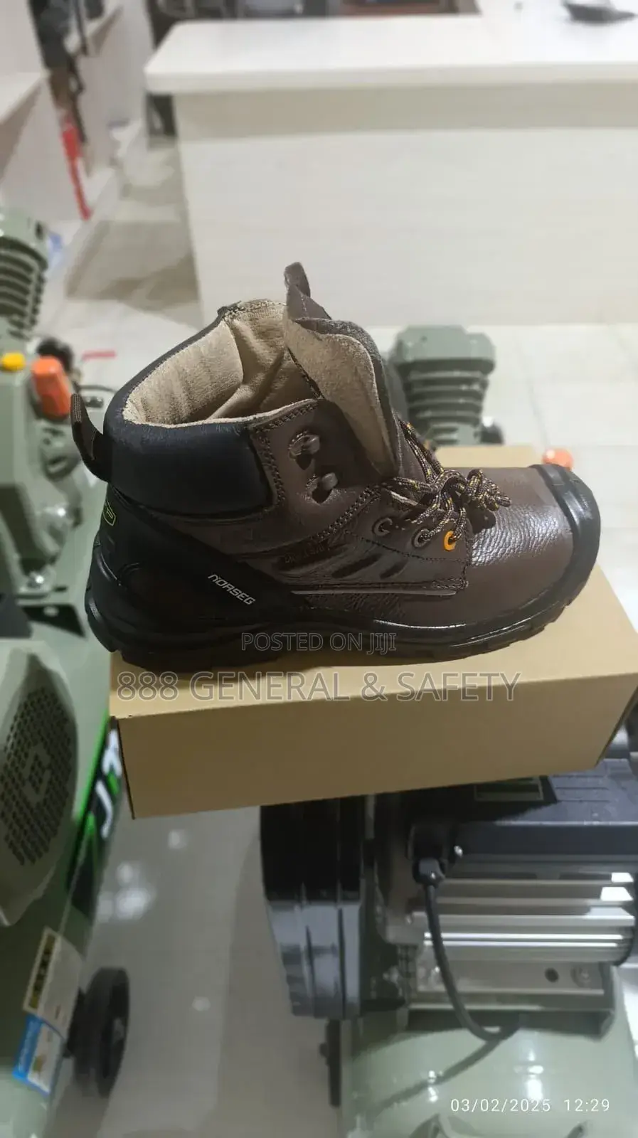 High Standard Safety Shoes -Brown Colour