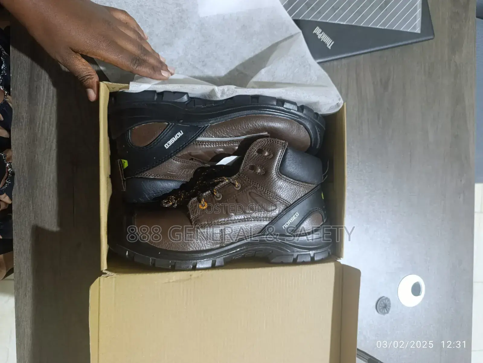 High Standard Safety Shoes -Brown Colour