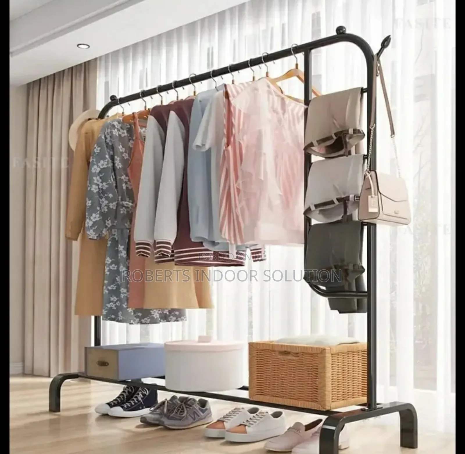 Organize Your Clothes in Style! - Single Rail Garment Rack