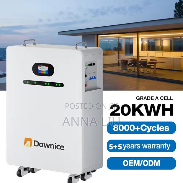 Dawnice 20kwh 51.2v 410ah Solar Battery for Home Use