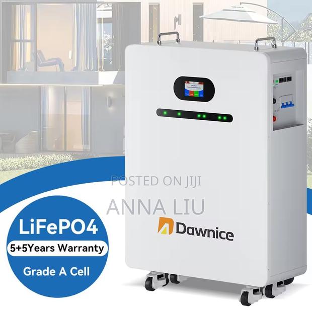 20kwh Dawnice Wall-Mount 51.2v 410ah Lithium Battery