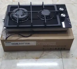 Haier Glass Inbuilt 2 Burner With Wok Burner Hob Cooker