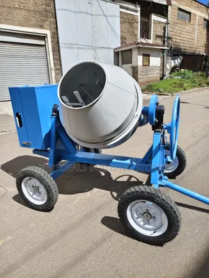 4-Wheeled Aico Concrete Mixer 400ltrs Drum Capacity.