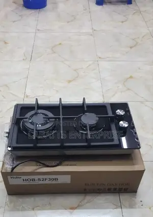 Haier Glass Inbuilt 2 Burner + Wok Burner Hob Cooker