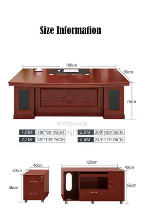 160cm Executive Mahogany L-Shaped Boss Desk