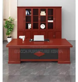 160cm Executive Mahogany L-Shaped Boss Desk