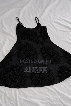 Velvet Black Mandala Design Dress - thumbnail 2