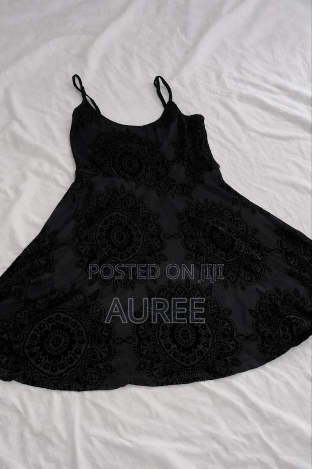 Velvet Black Mandala Design Dress - main view