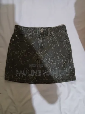 Combat Print Mini Skirt and Black One Hand Mini Dress