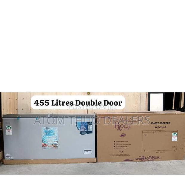 455 Litres Roch Chest Freezer With Cool Pack Sliding Glass Lock