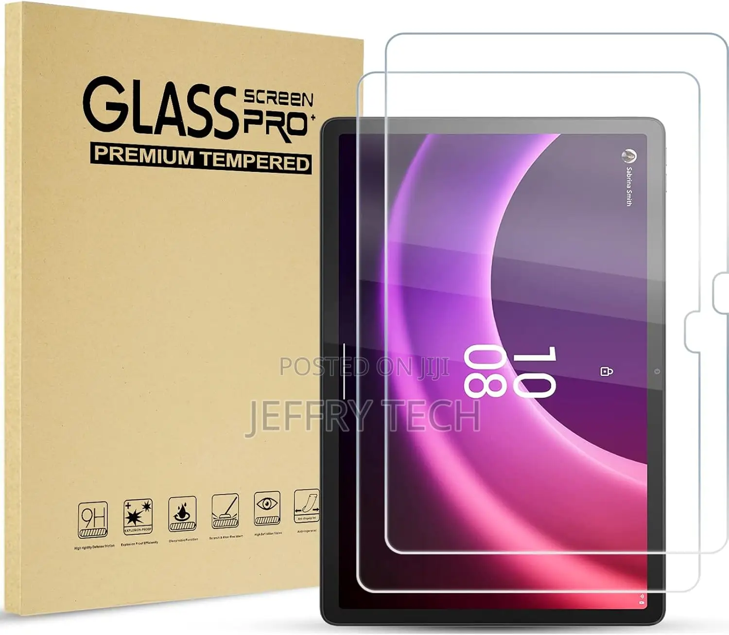 Auron Tempered Glass Transparency 9h Screen Film Guard for Tab P11 Pro