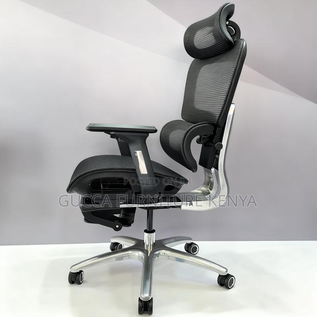 Executive Orthopedic Full Mesh Seat With Footrest - thumbnail 6
