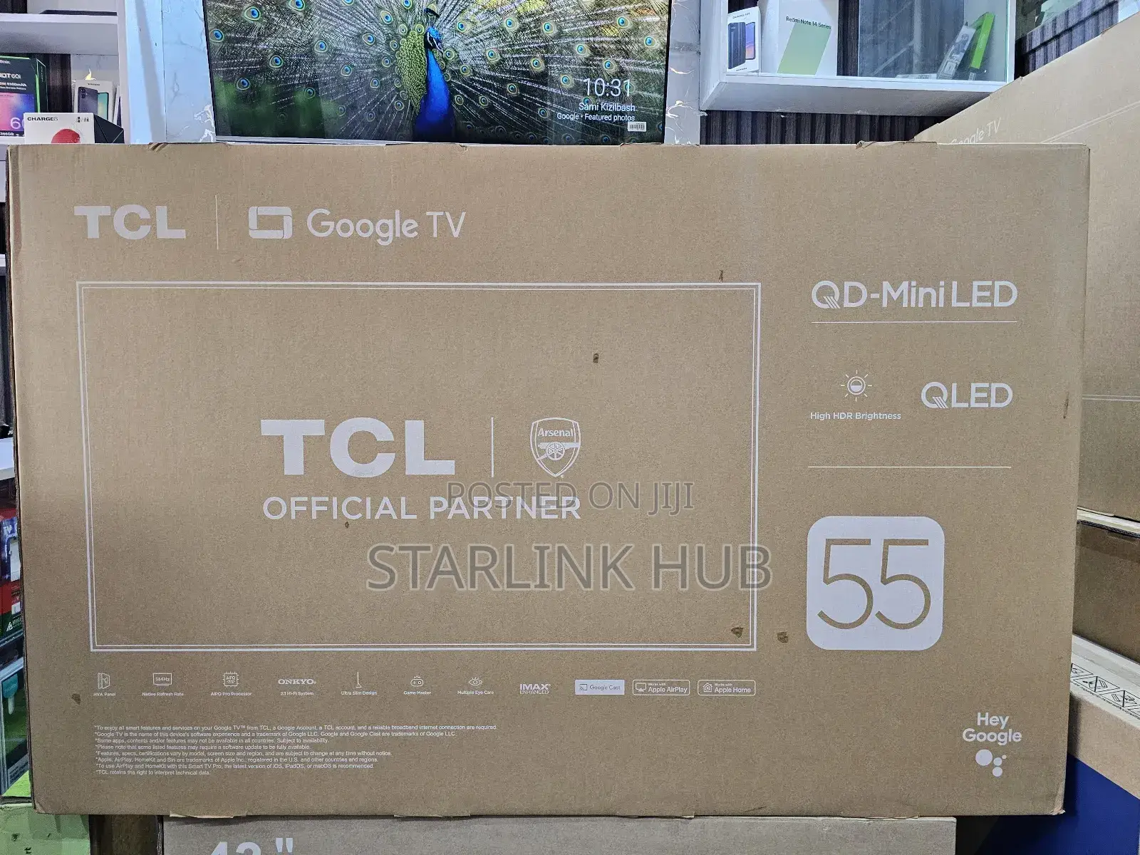 TCL 55c6k 55 Inch Premium Qd-Miniled Smart Google TV With 144hz
