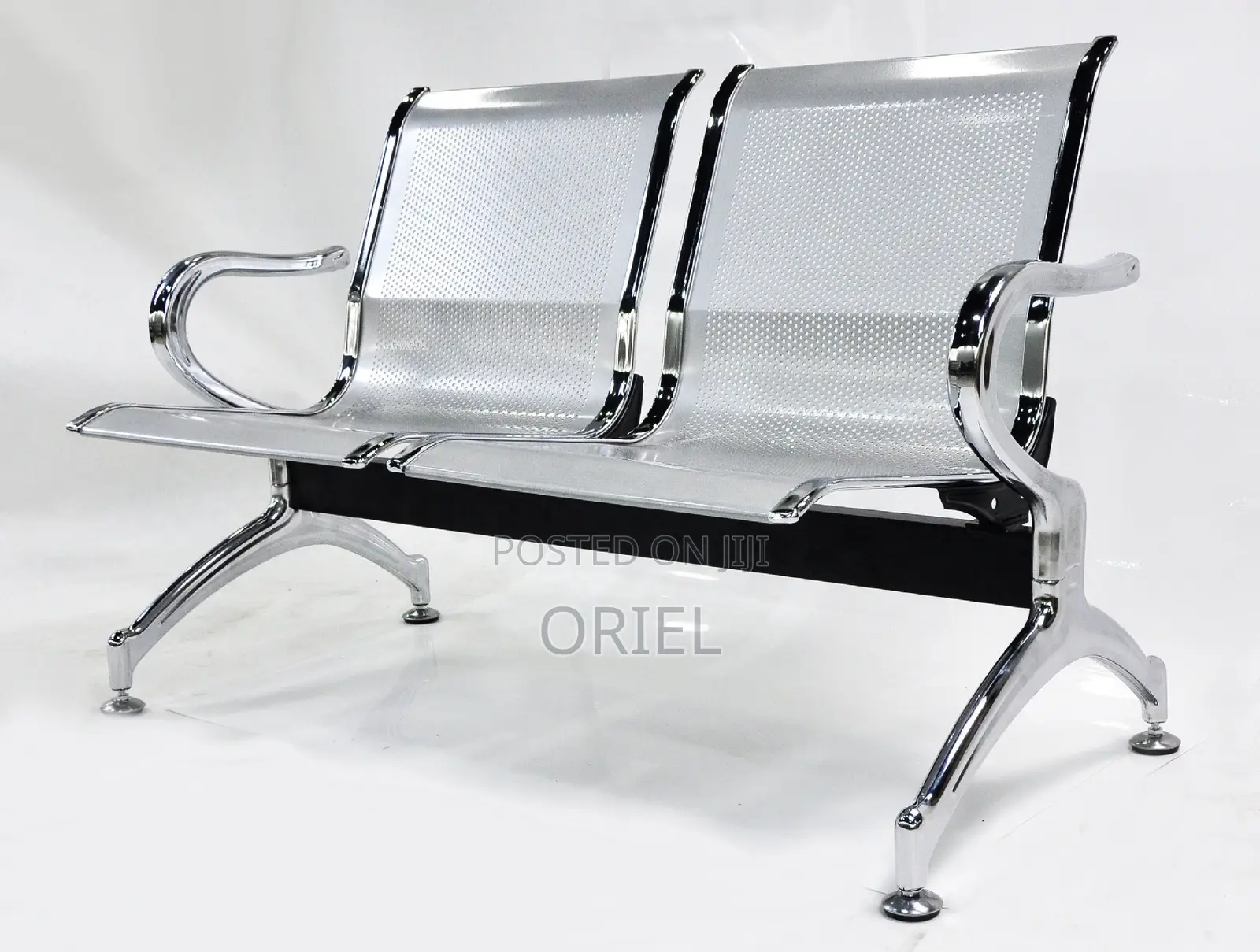 Office Bench : 2-Seater Office Unpadded Waiting Bench