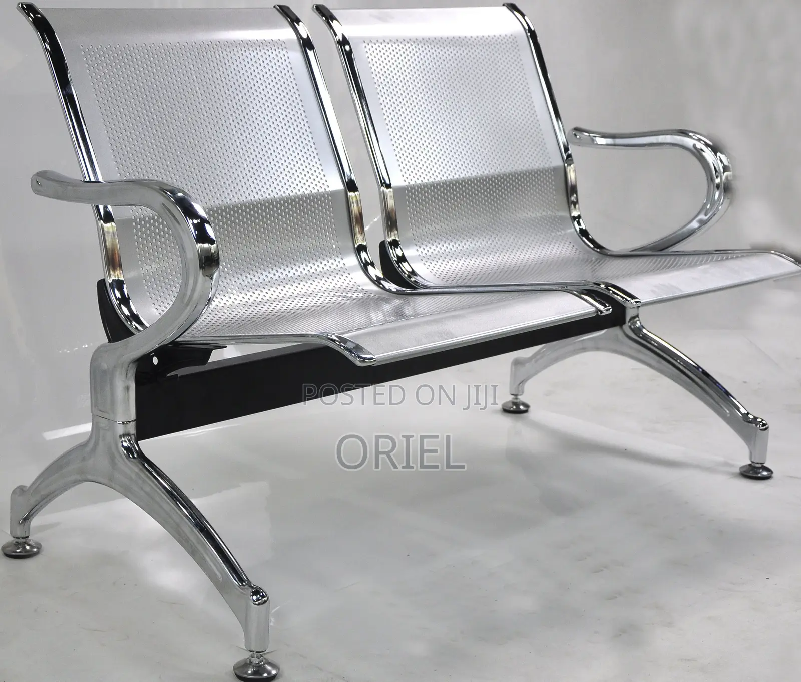 Office Bench : 2-Seater Office Unpadded Waiting Bench