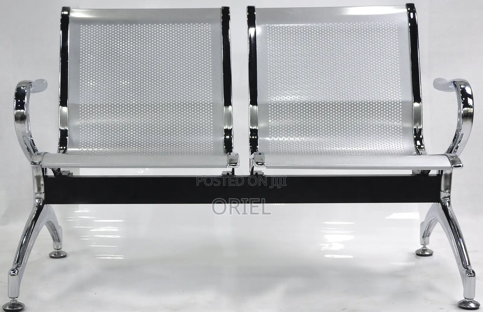 Office Bench : 2-Seater Office Unpadded Waiting Bench