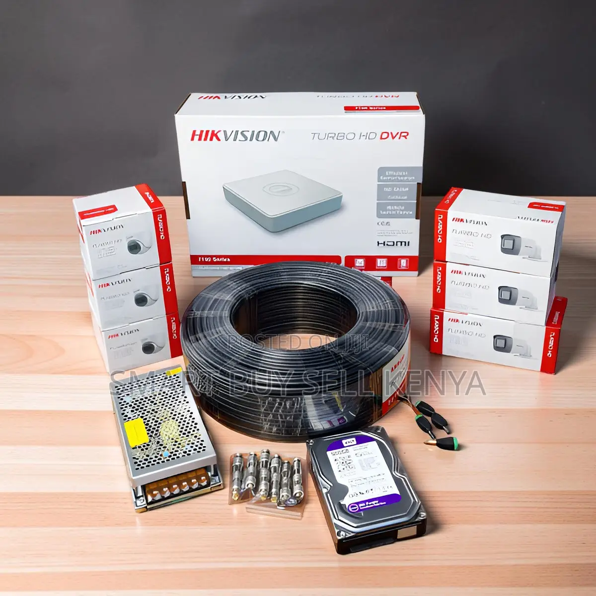 Hikvision 6 1080p Full Hd Clear Video Output CCTV Cameras System Kit