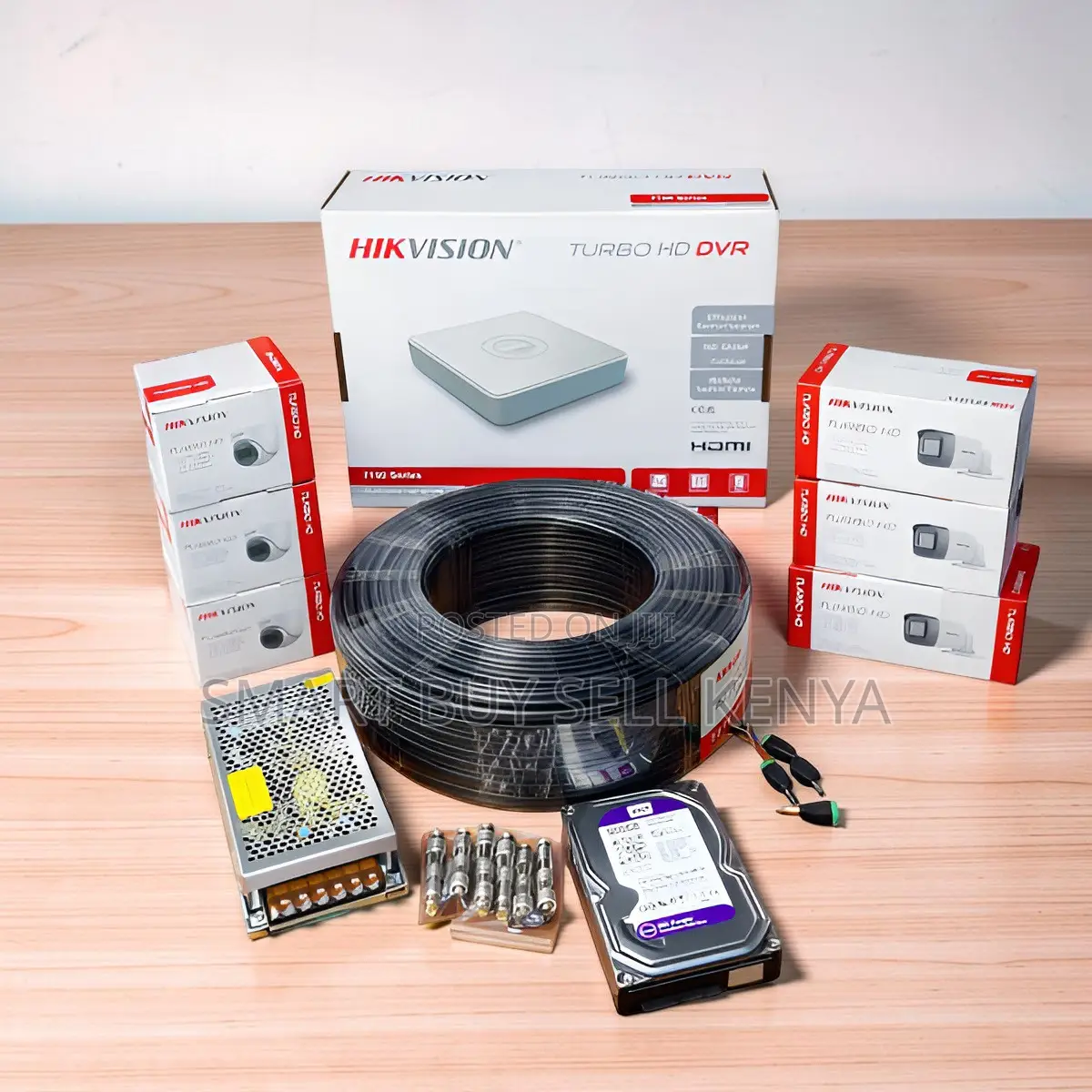 Hikvision 6 1080p 2mp Crystal Clear Footage CCTV Cameras System Kit