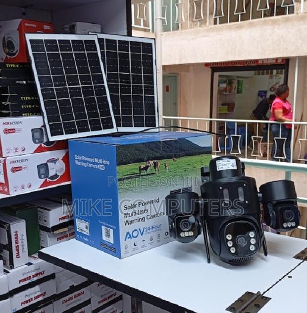 Solar Light 4g Network Camera Three Lens - main view