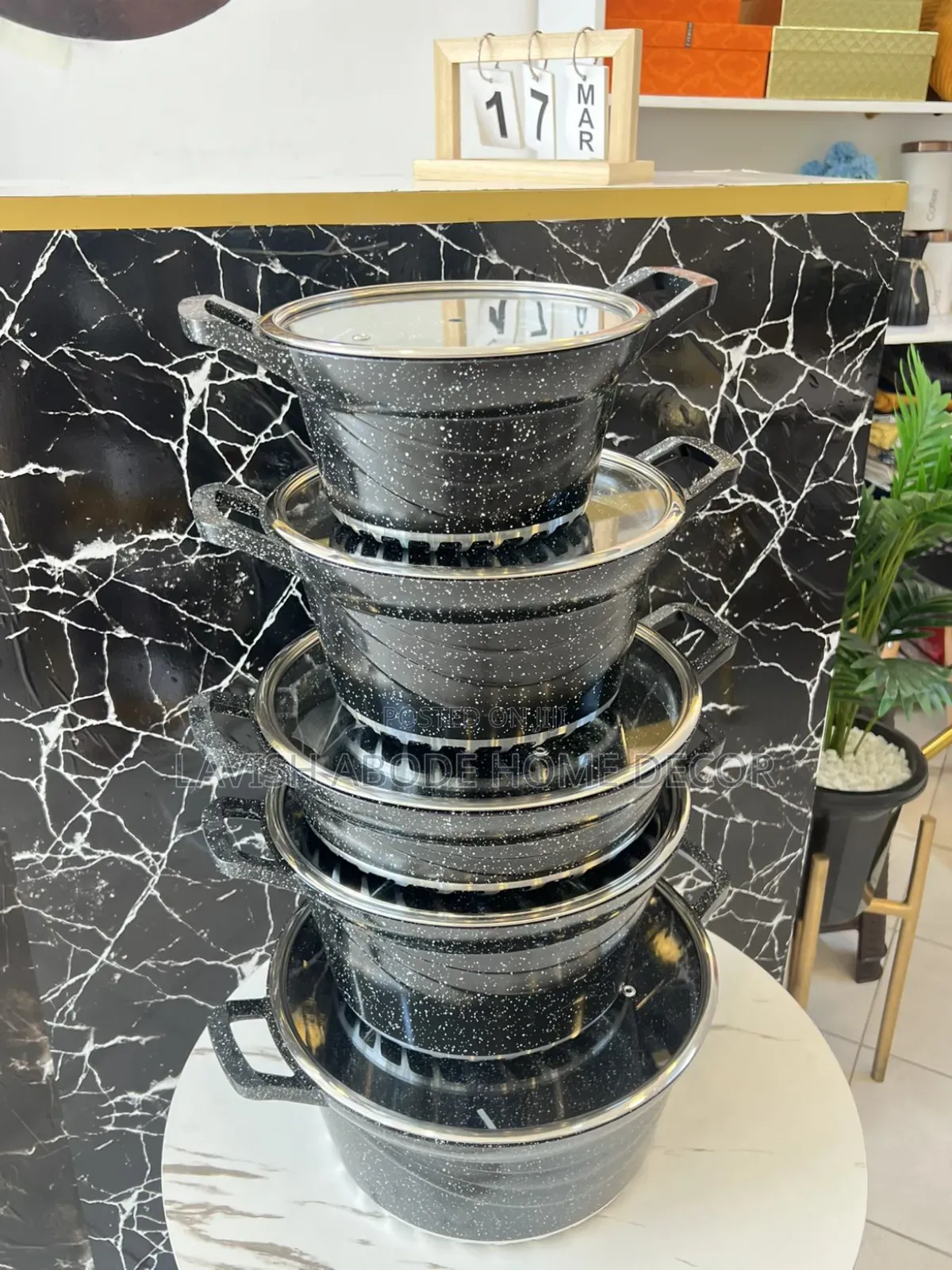 10 PCS Granite Cookware Set.