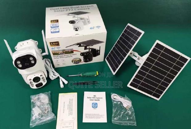 Solar Camera 6mp Dual Lens Dual Solar4g Simcard Solar Detect Motion - main view
