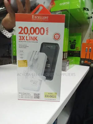 Excellent Ex-062 20000mah, 22.5w, With Inbuilt Cables Power Bank
