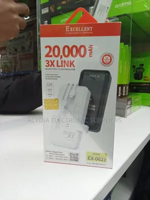 Excellent Ex-062 20000mah, 22.5w, With Inbuilt Cables Power Bank
