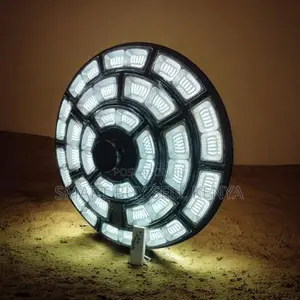 Zero Electricity Cost 5000 Watts Security Round Led Solar Street Light