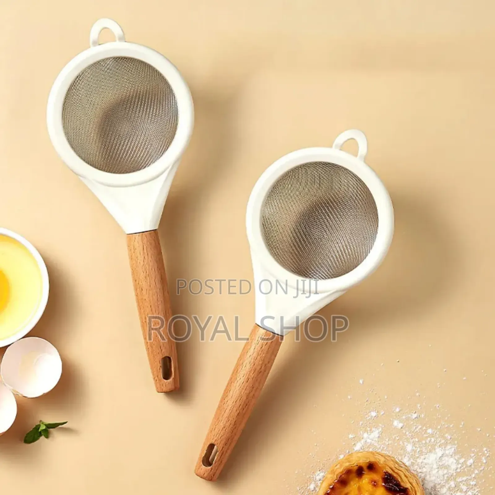 Wooden Handle Stainless Steel Sieve