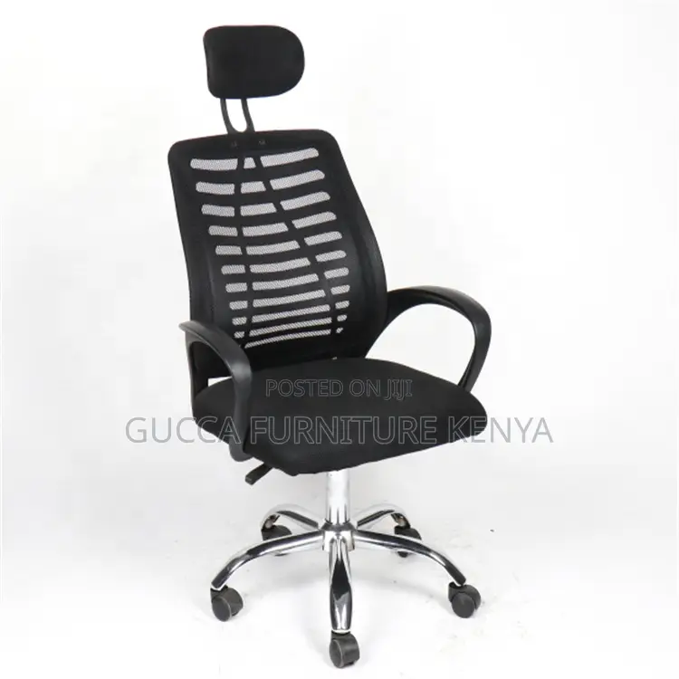 Swivel Mesh High-Back Headrest Study Chair