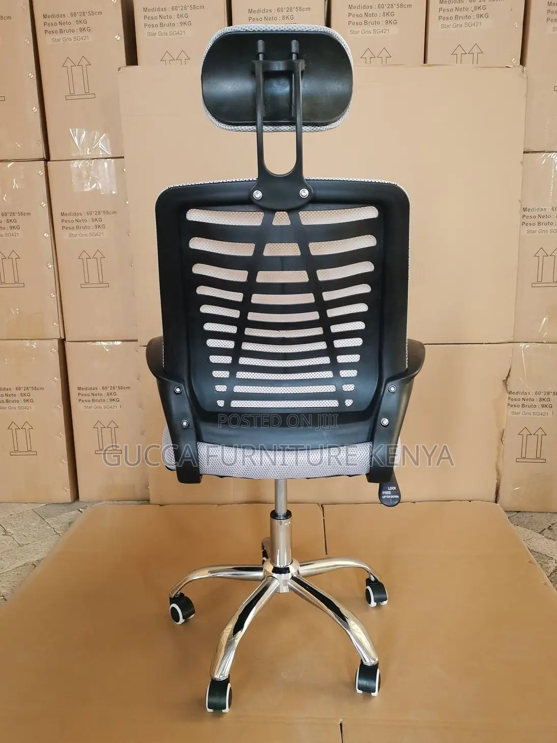 Swivel Mesh High-Back Headrest Study Chair