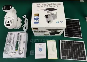 Ubox 6mp Dual Lens Dualscreen 4g Sim Card Solar CCTV Camera