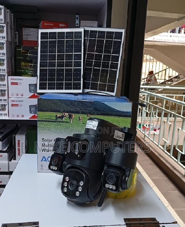 Solar Light Intelligence 4g (Simcard) V380 Triple Lens Three Screens