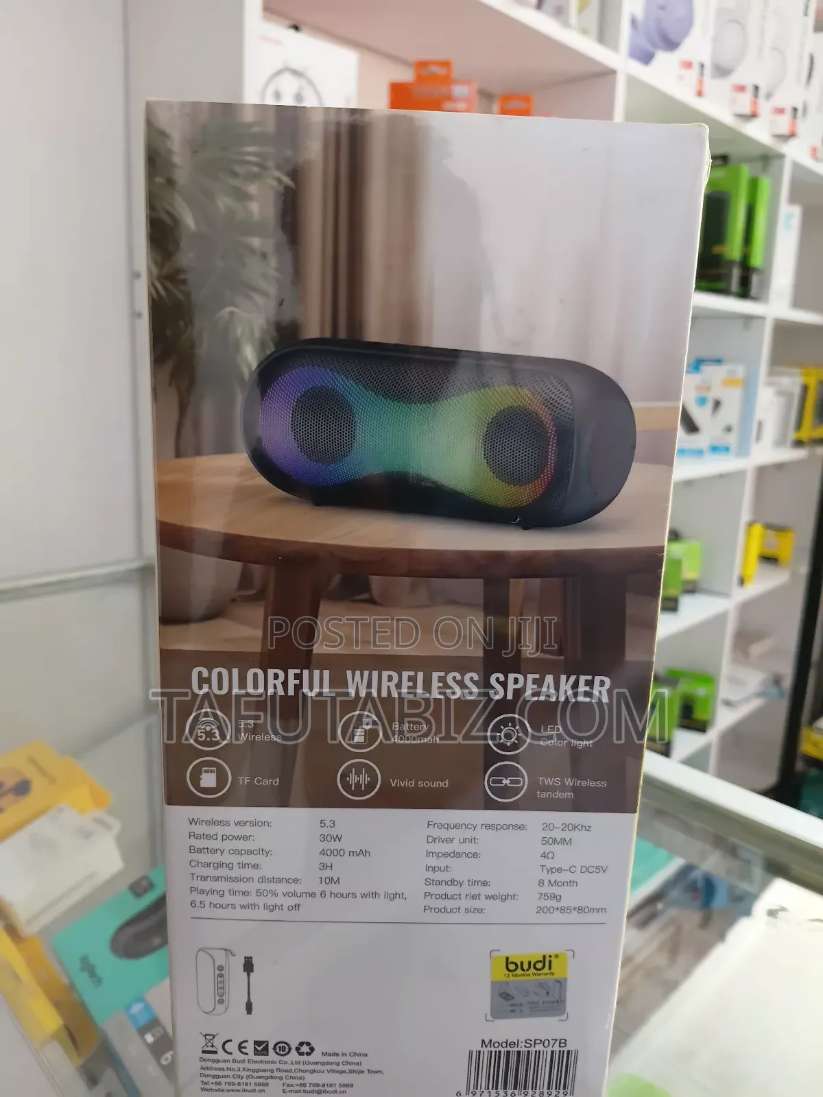 Budi Colourful Wireless Speaker .